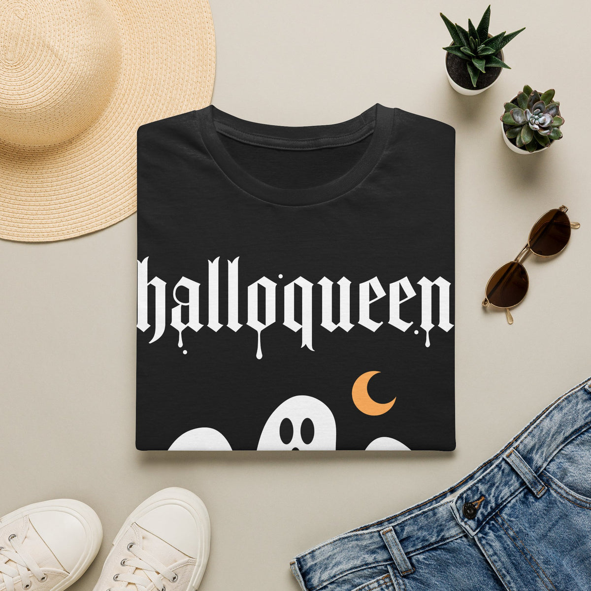 HalloQueen Ghost Halloween T-Shirt