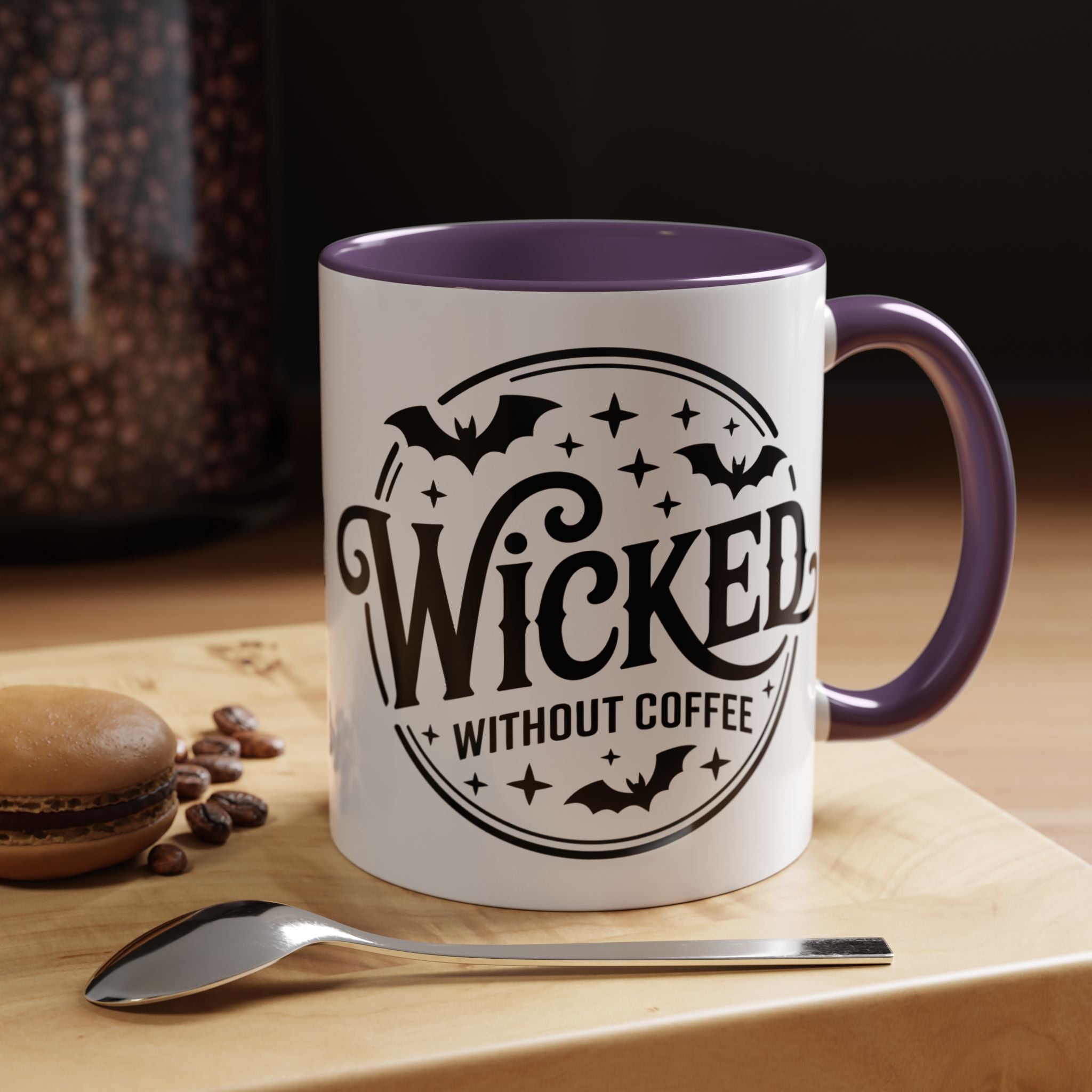 Wicked Without Coffee Accent Mug – Halloween Coffee Mug | 11oz & 15oz