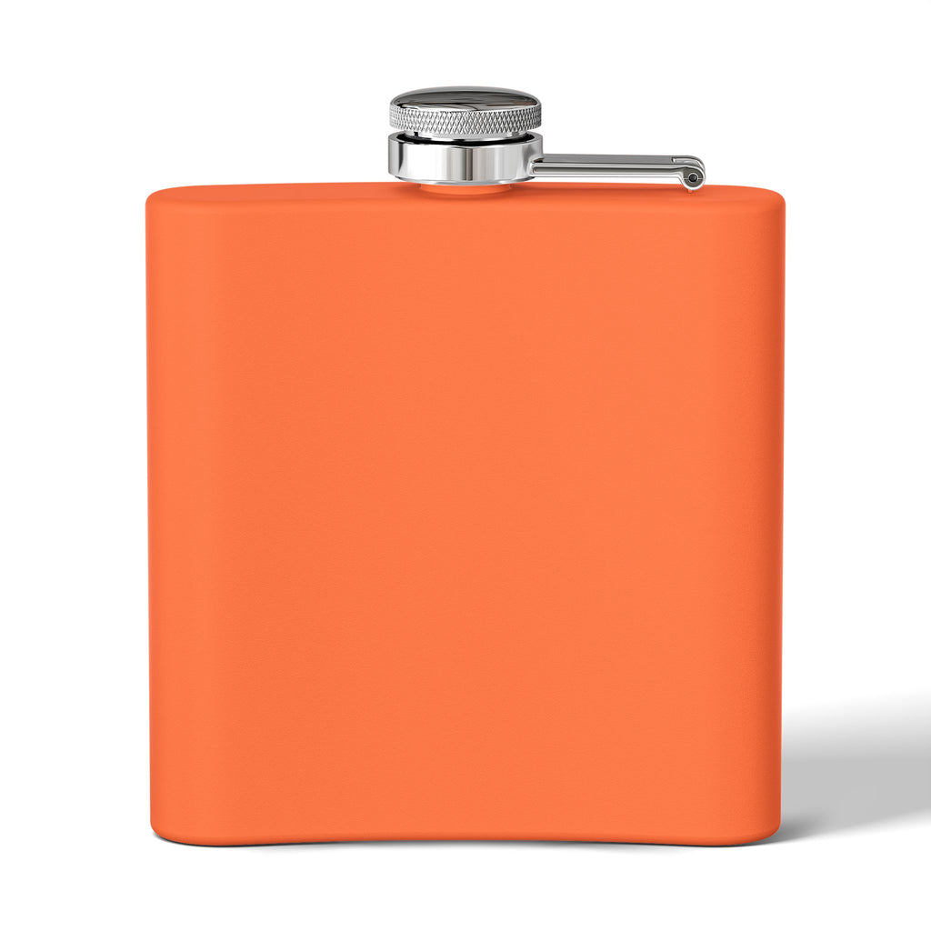 Bold Retro Quote 6 oz Stainless Steel Flask