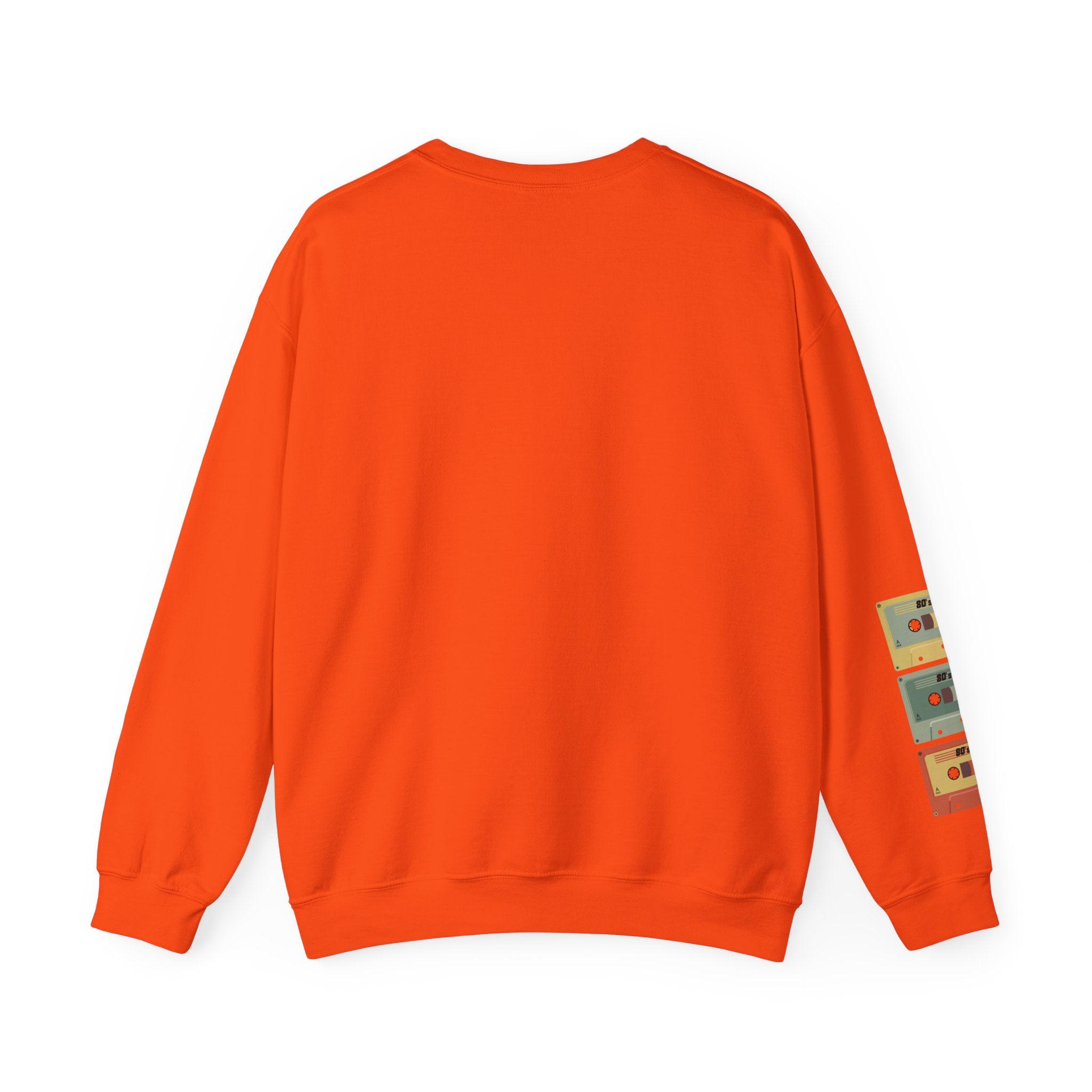 80's Made Me Sweatshirt — Retro 1980s Graphic Crewneck with Cassette Sleeve