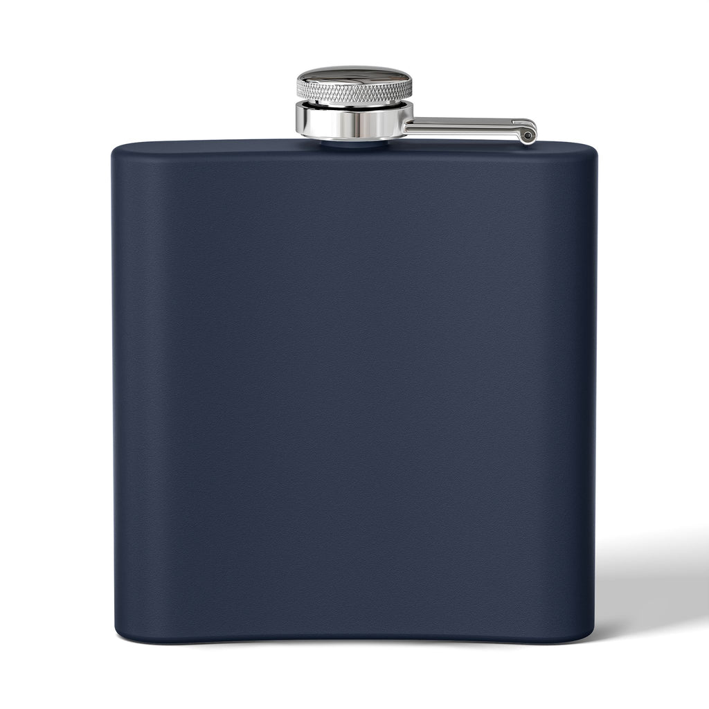 Bold Retro Quote 6 oz Stainless Steel Flask