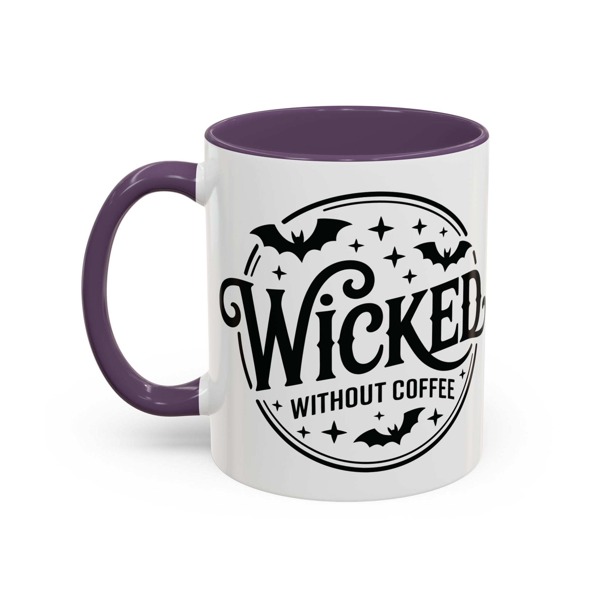 Wicked Without Coffee Accent Mug – Halloween Coffee Mug | 11oz & 15oz