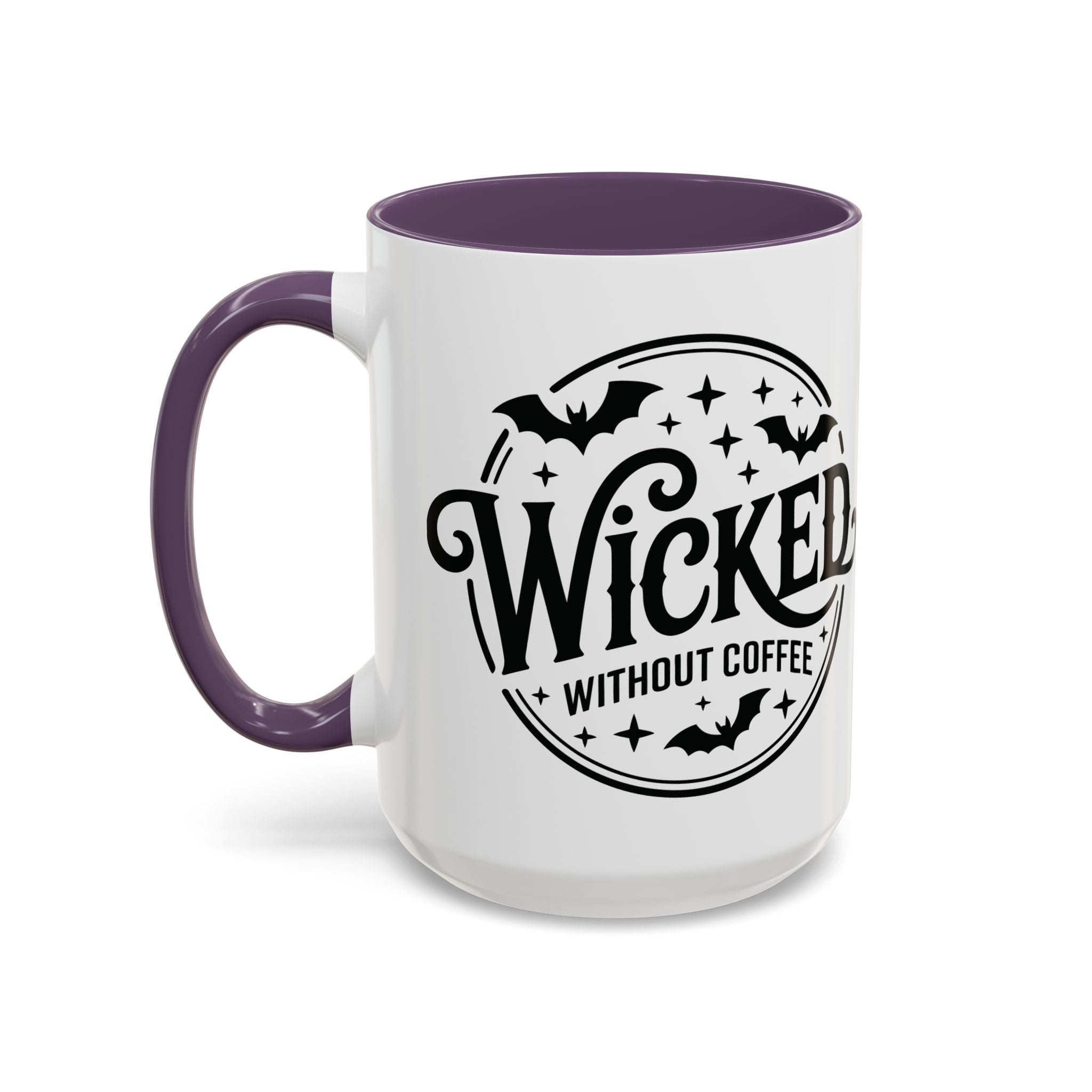 Wicked Without Coffee Accent Mug – Halloween Coffee Mug | 11oz & 15oz