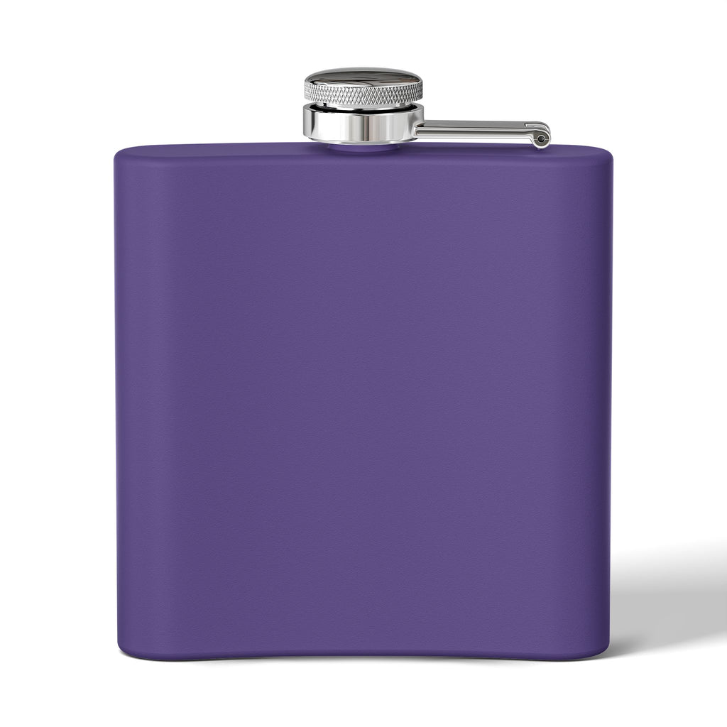 Bold Retro Quote 6 oz Stainless Steel Flask