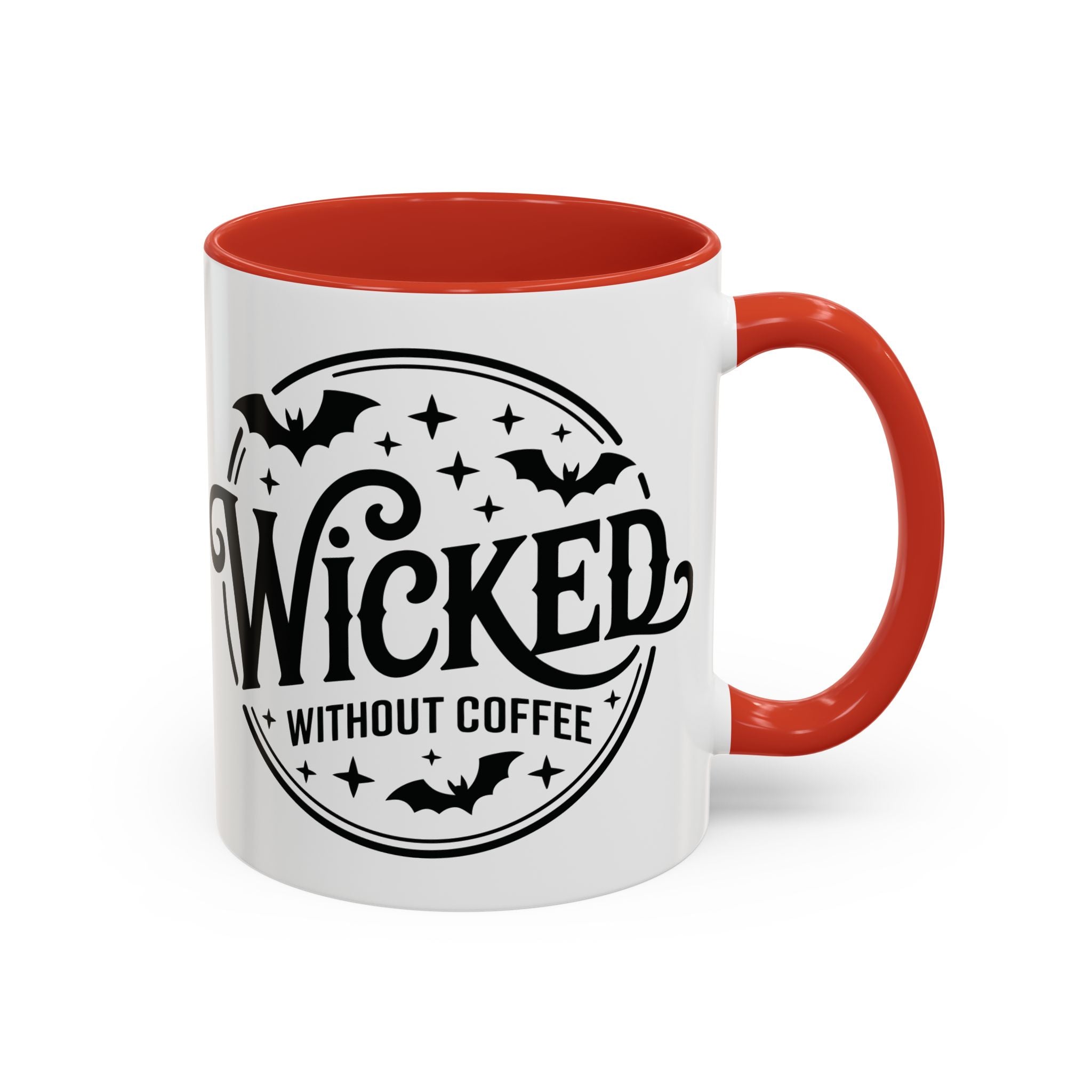 Wicked Without Coffee Accent Mug – Halloween Coffee Mug | 11oz & 15oz