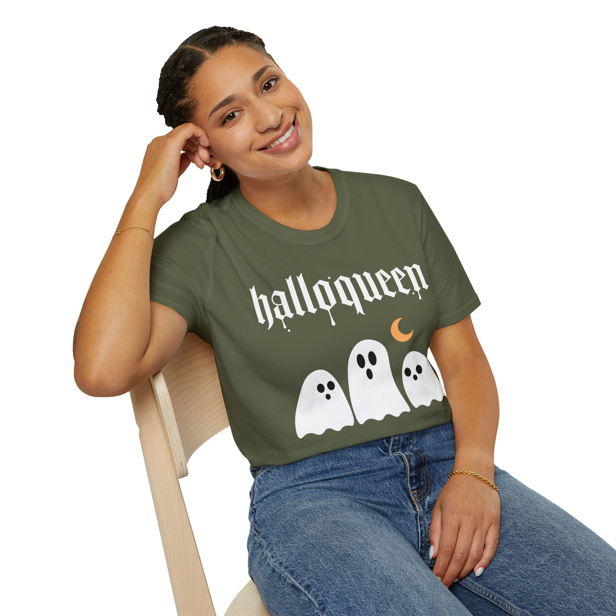 HalloQueen Ghost Halloween T-Shirt