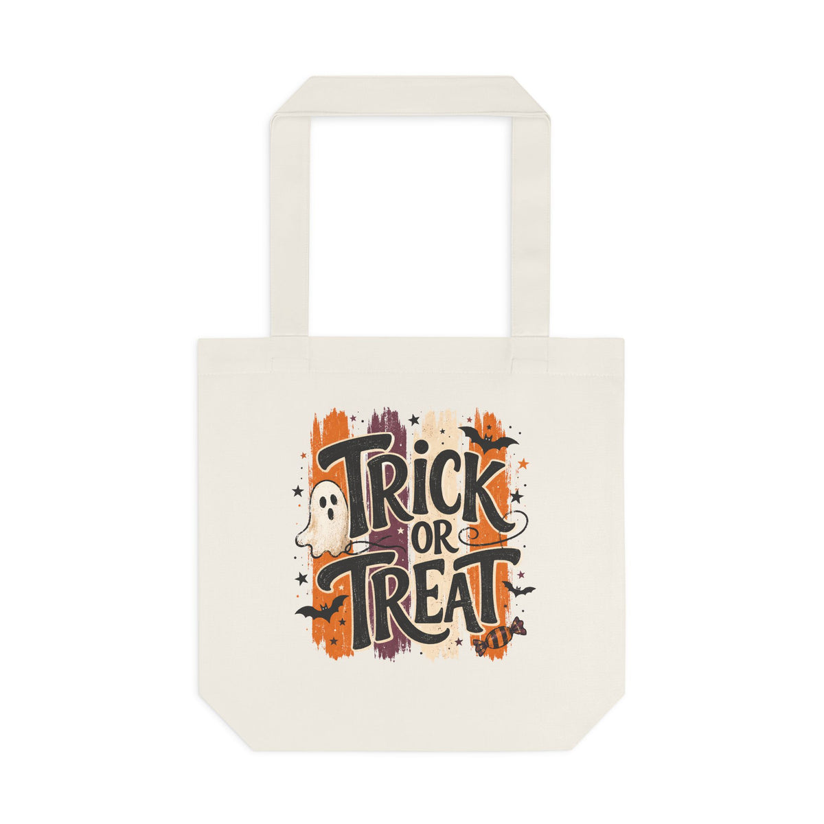 Trick or Treat Ghost Cotton Tote Bag