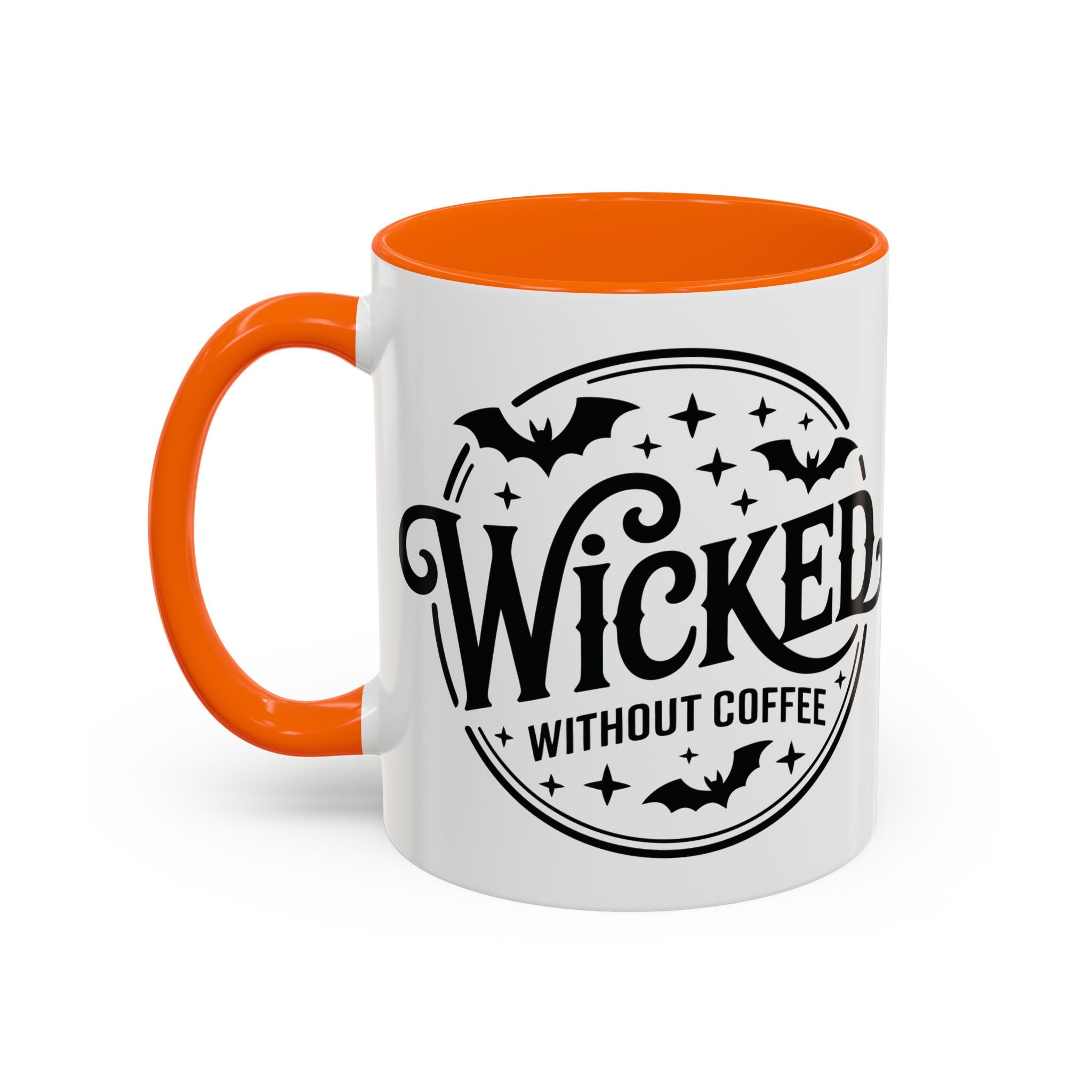 Wicked Without Coffee Accent Mug – Halloween Coffee Mug | 11oz & 15oz