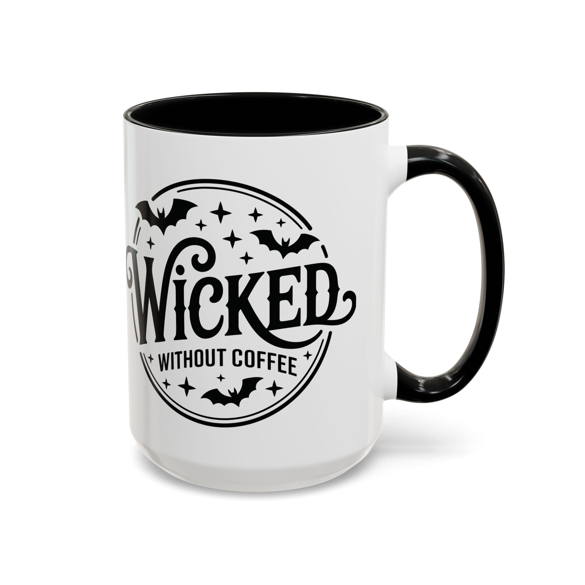 Wicked Without Coffee Accent Mug – Halloween Coffee Mug | 11oz & 15oz