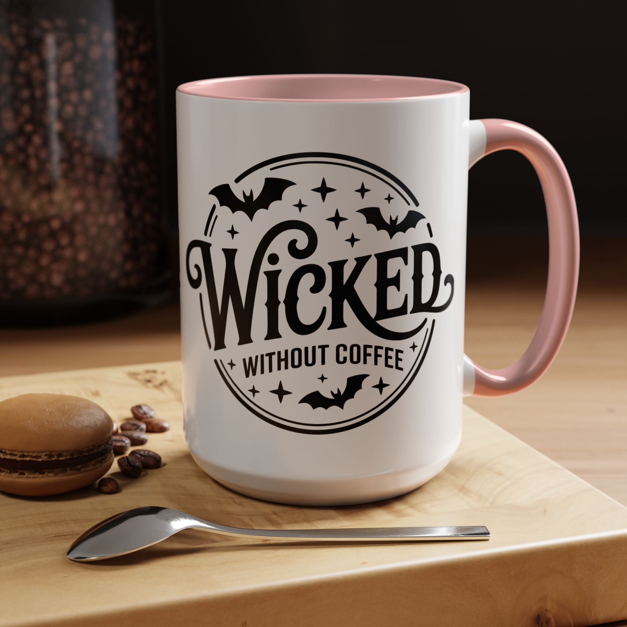 Wicked Without Coffee Accent Mug – Halloween Coffee Mug | 11oz & 15oz