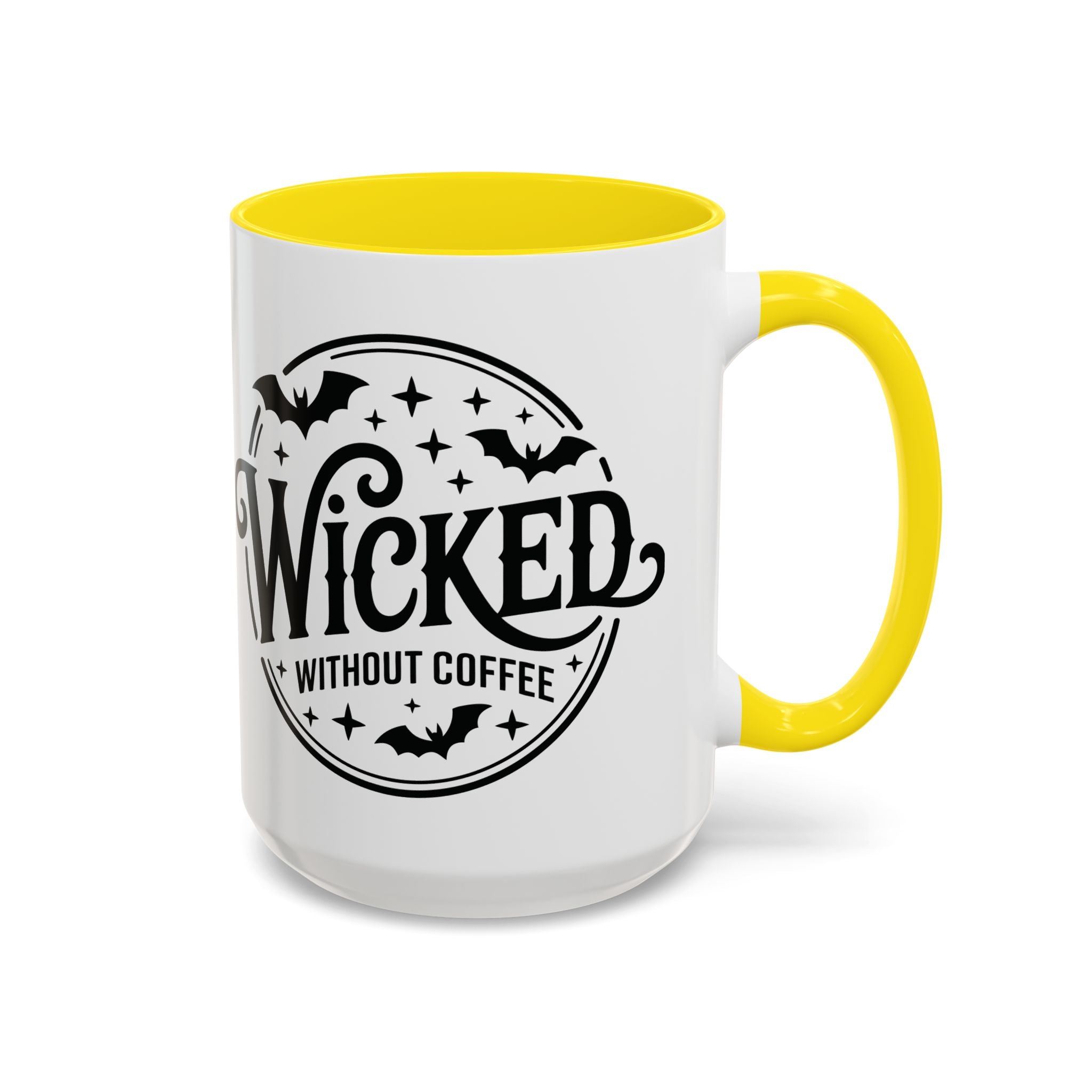 Wicked Without Coffee Accent Mug – Halloween Coffee Mug | 11oz & 15oz