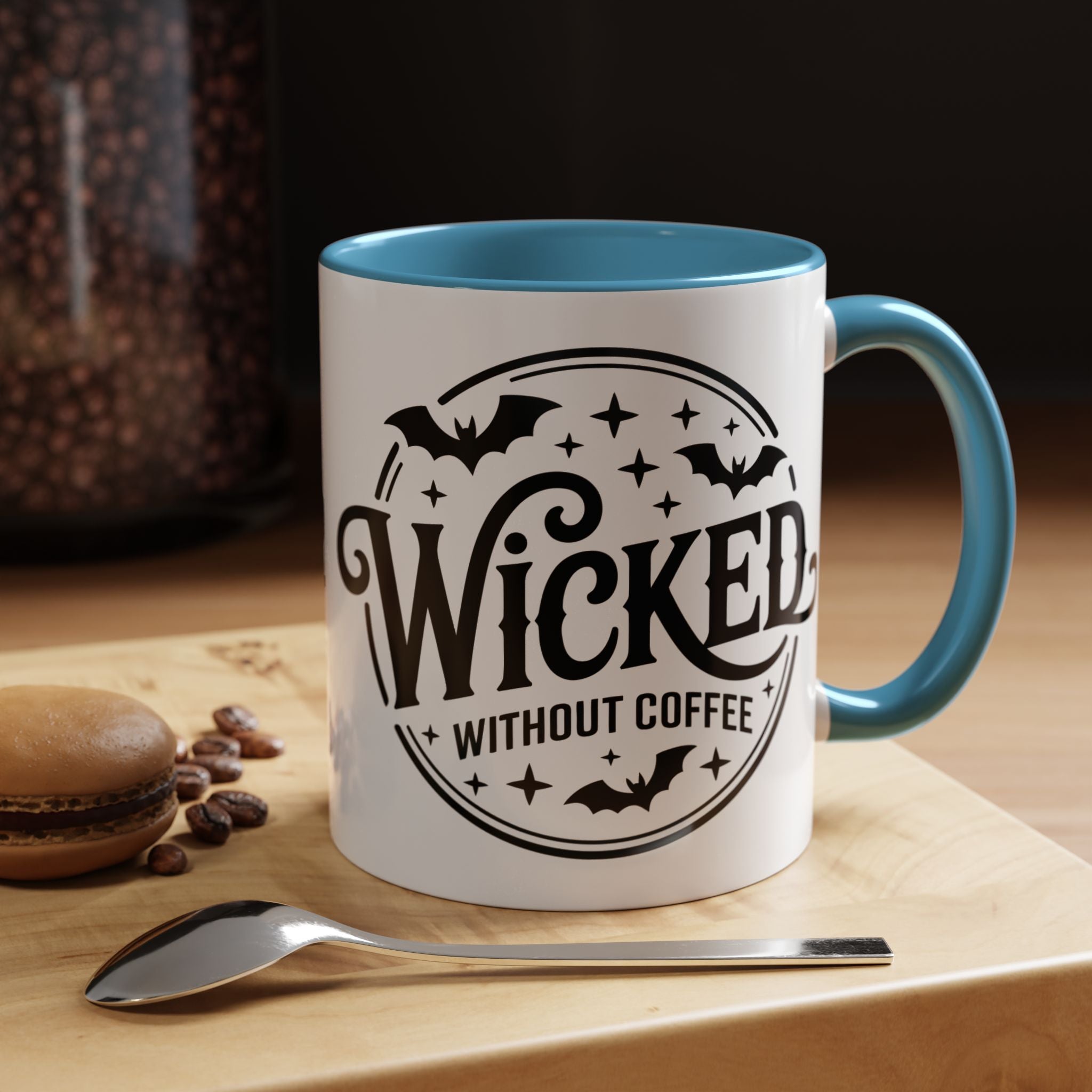 Wicked Without Coffee Accent Mug – Halloween Coffee Mug | 11oz & 15oz