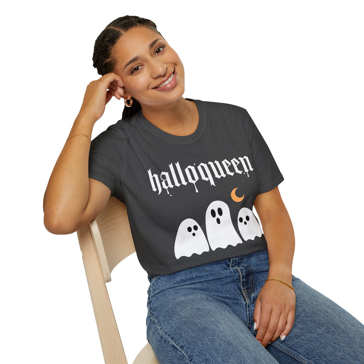 HalloQueen Ghost Halloween T-Shirt