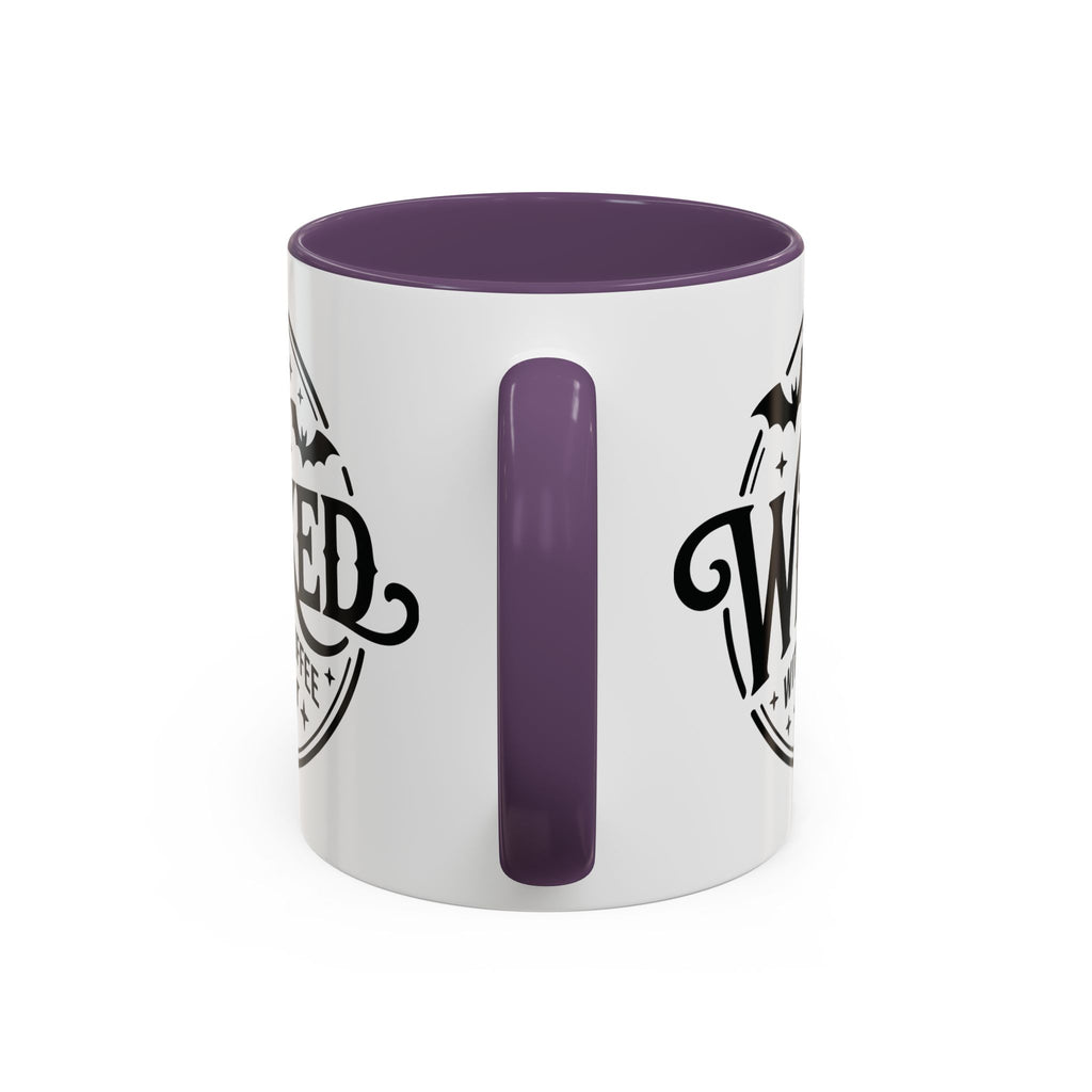Wicked Without Coffee Accent Mug – Halloween Coffee Mug | 11oz & 15oz