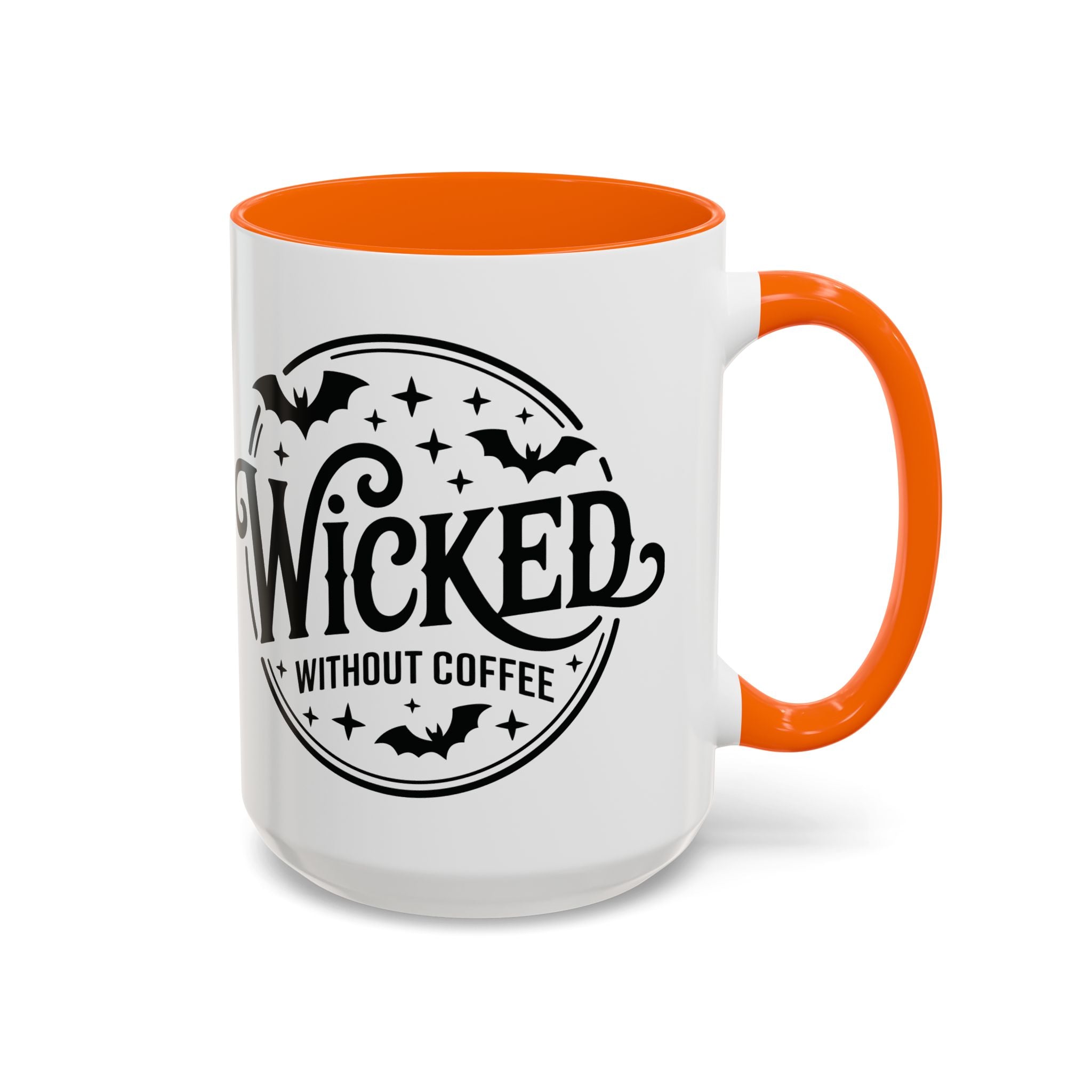 Wicked Without Coffee Accent Mug – Halloween Coffee Mug | 11oz & 15oz
