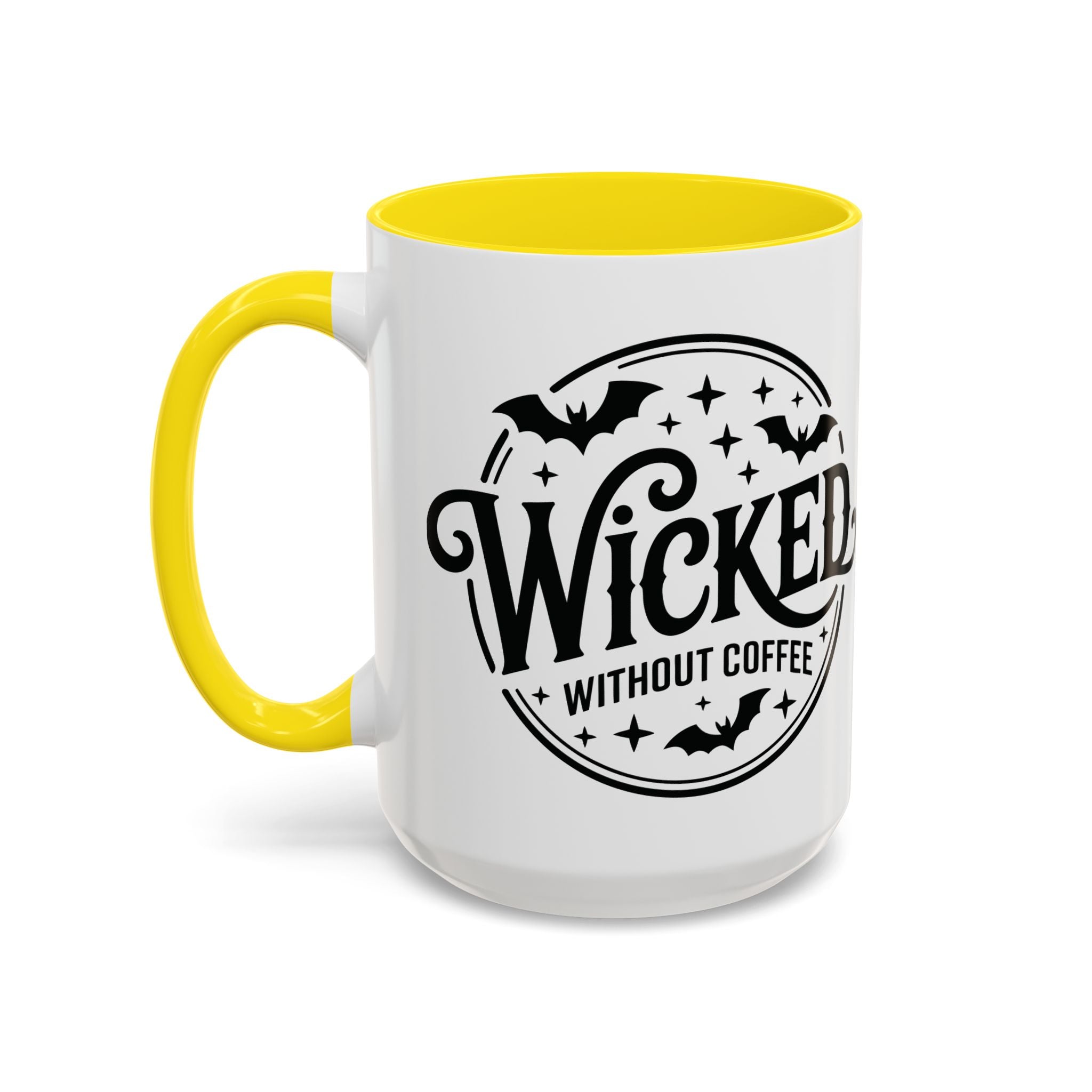 Wicked Without Coffee Accent Mug – Halloween Coffee Mug | 11oz & 15oz