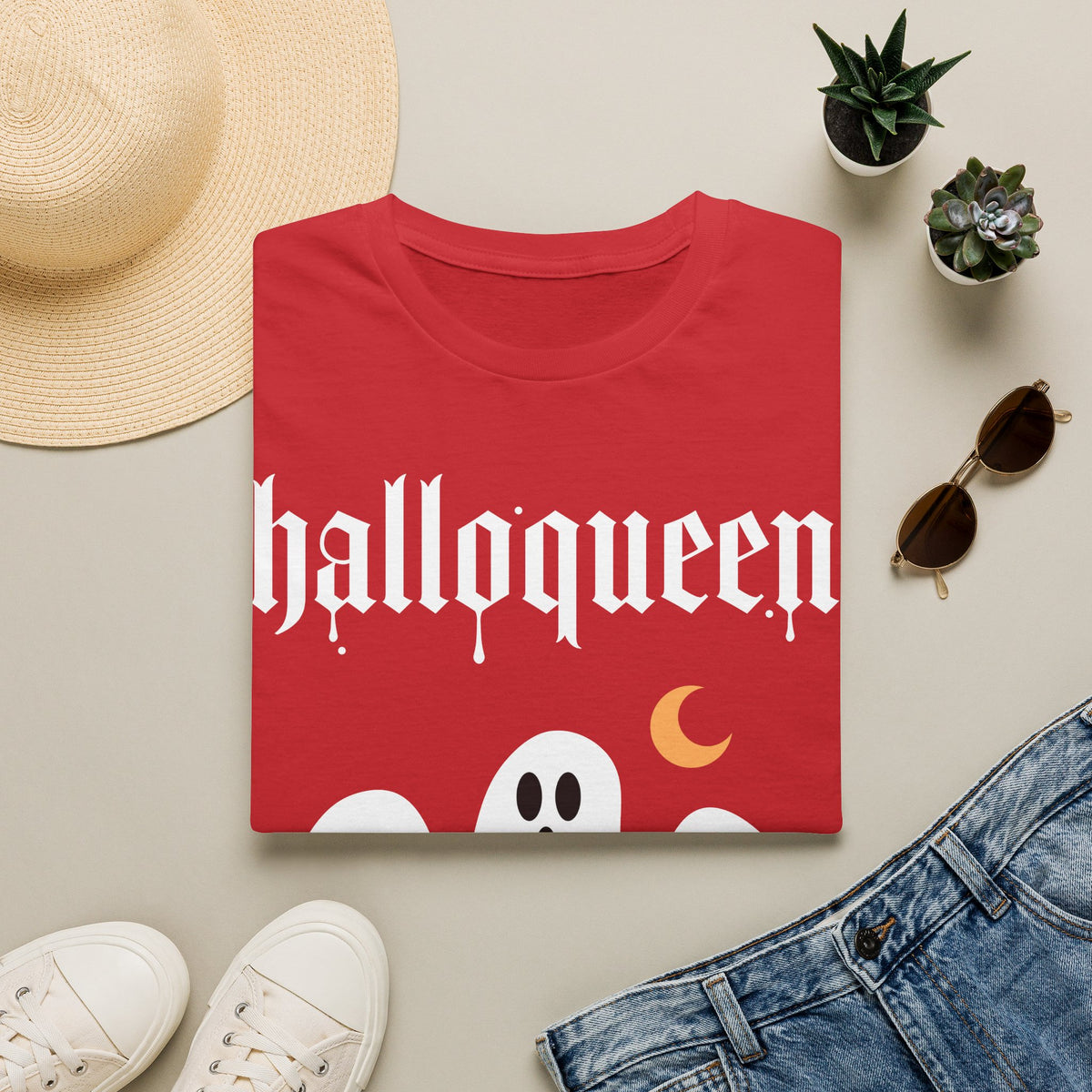 HalloQueen Ghost Halloween T-Shirt