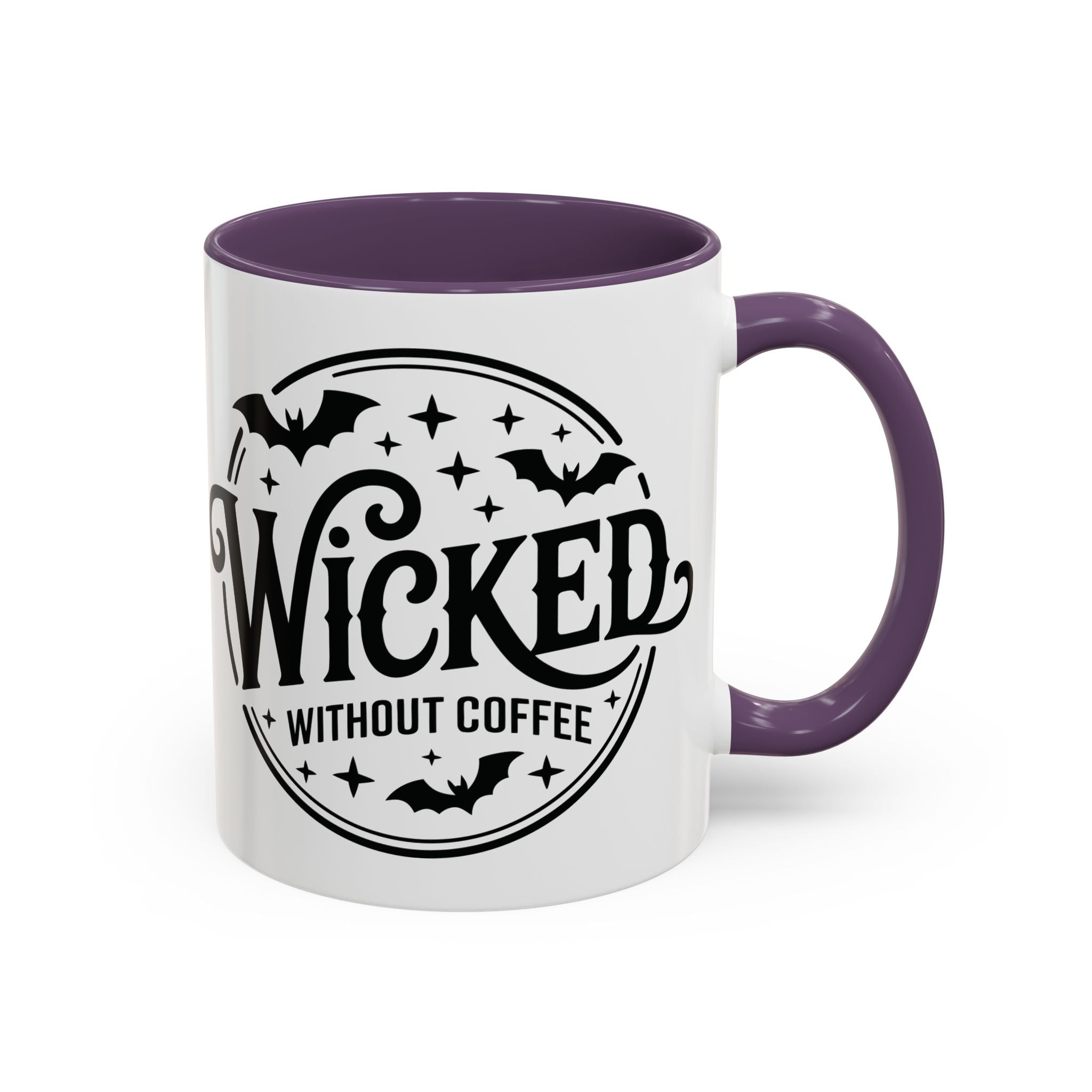 Wicked Without Coffee Accent Mug – Halloween Coffee Mug | 11oz & 15oz
