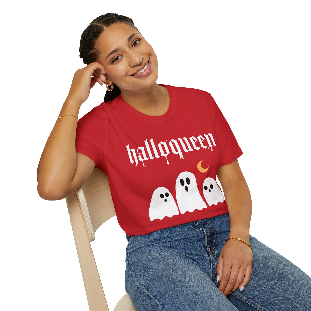 HalloQueen Ghost Halloween T-Shirt