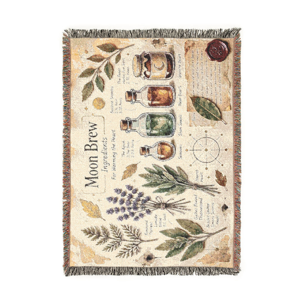 Moon Brew Herbal Apothecary Woven Blanket