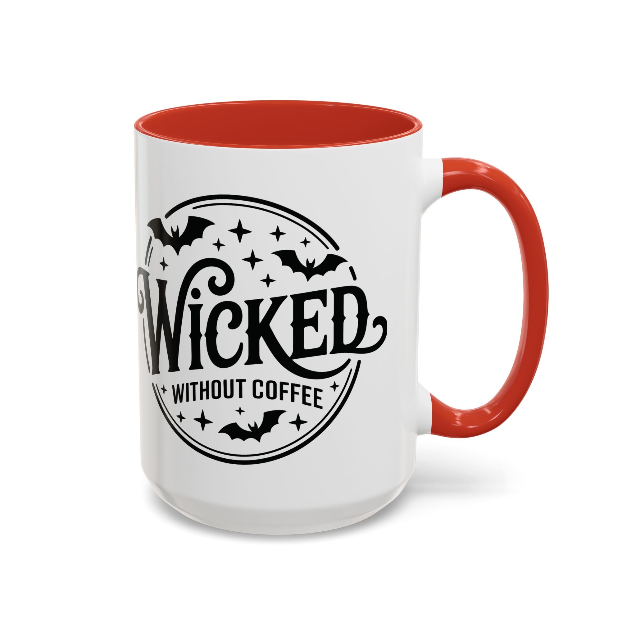 Wicked Without Coffee Accent Mug – Halloween Coffee Mug | 11oz & 15oz