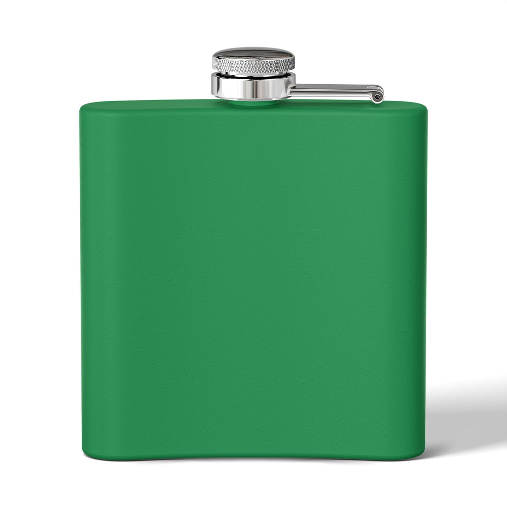 Bold Retro Quote 6 oz Stainless Steel Flask