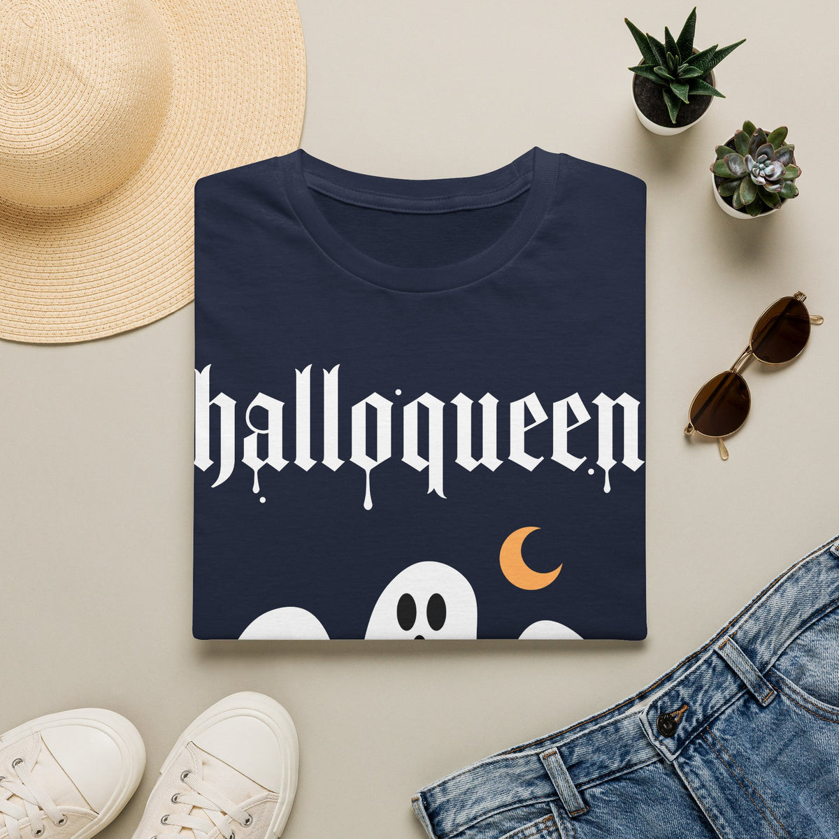HalloQueen Ghost Halloween T-Shirt