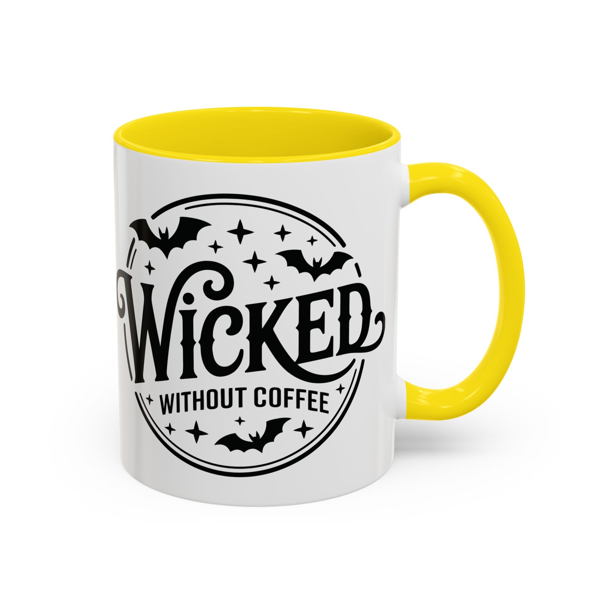 Wicked Without Coffee Accent Mug – Halloween Coffee Mug | 11oz & 15oz