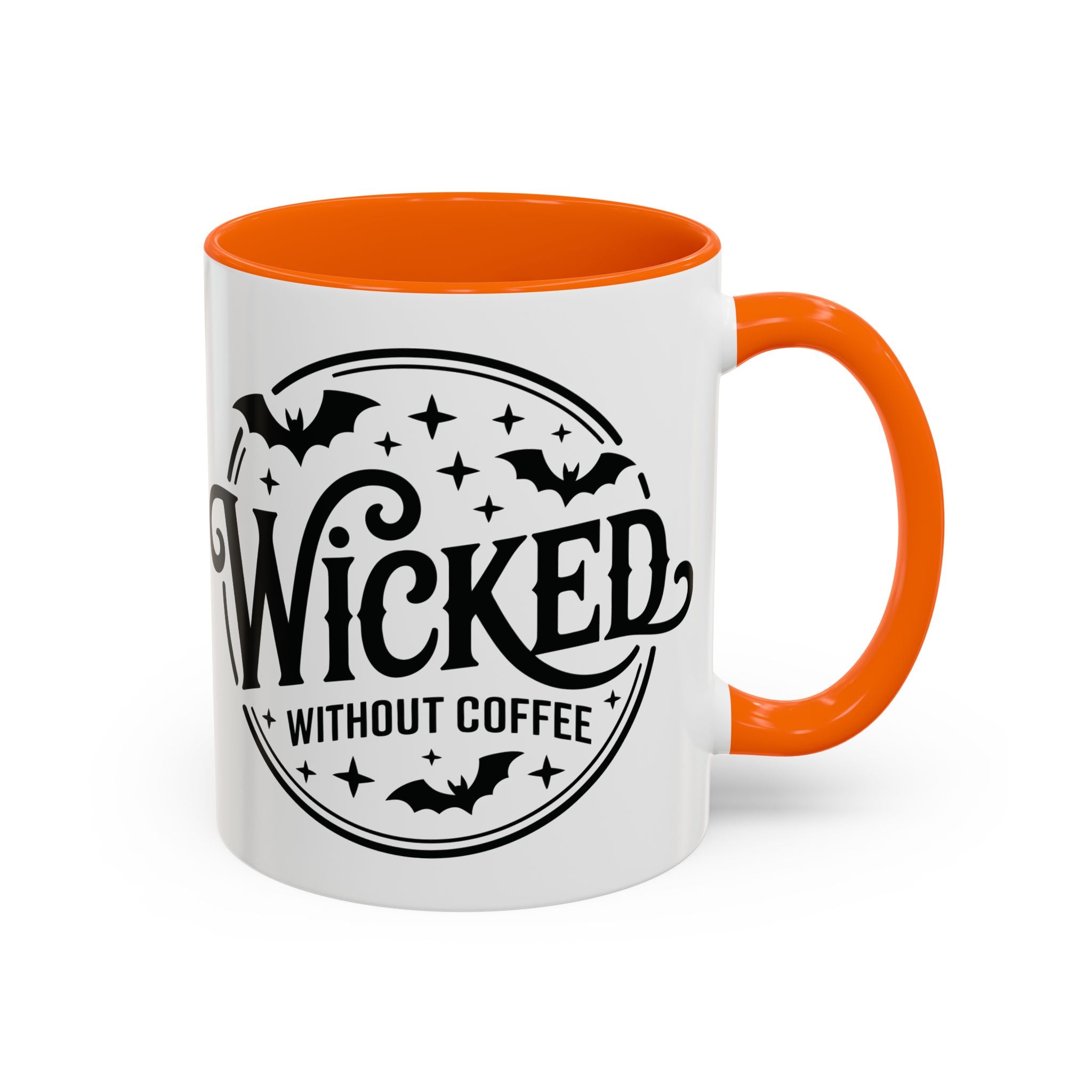 Wicked Without Coffee Accent Mug – Halloween Coffee Mug | 11oz & 15oz
