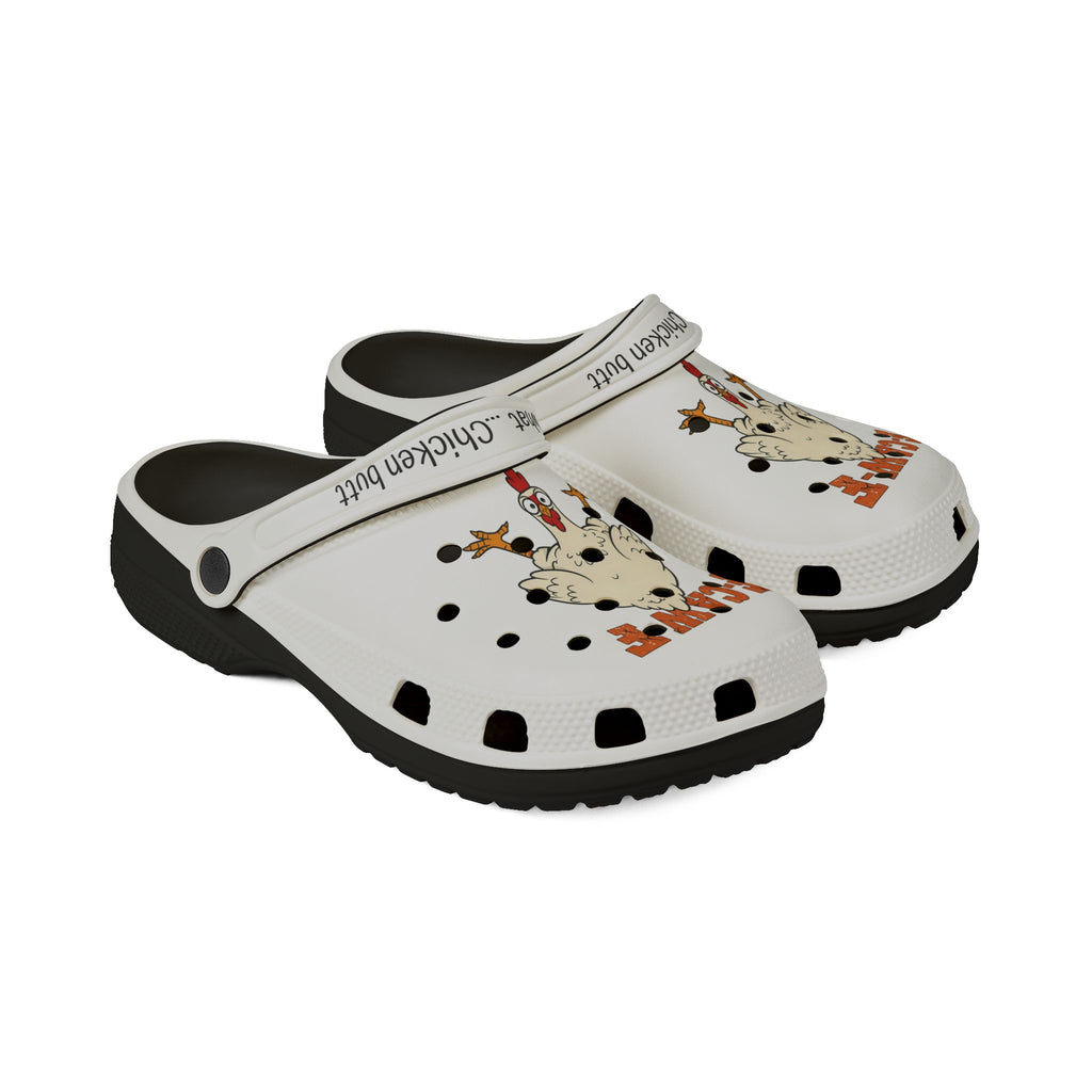 Funny F-CAW-T Chicken Clogs