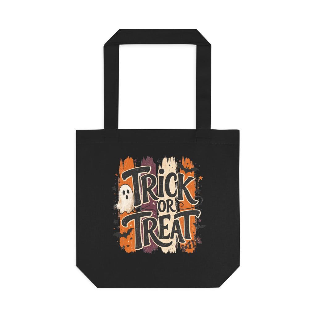 Trick or Treat Ghost Cotton Tote Bag