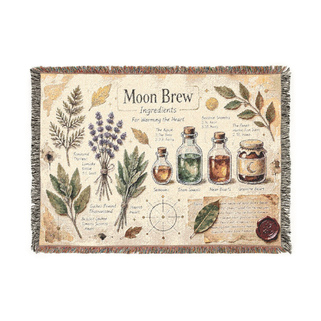 Moon Brew Herbal Apothecary Woven Blanket