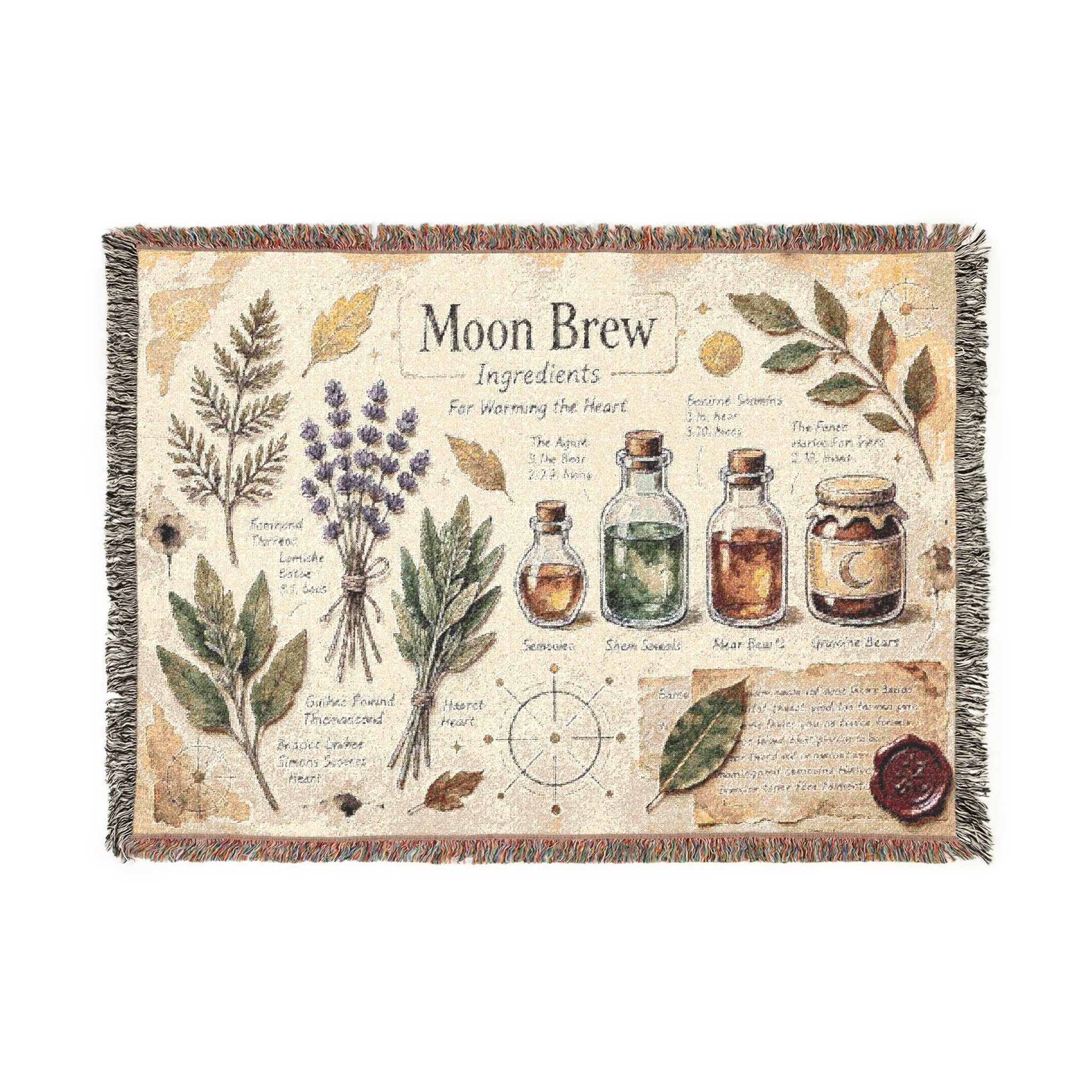 Moon Brew Herbal Apothecary Woven Blanket