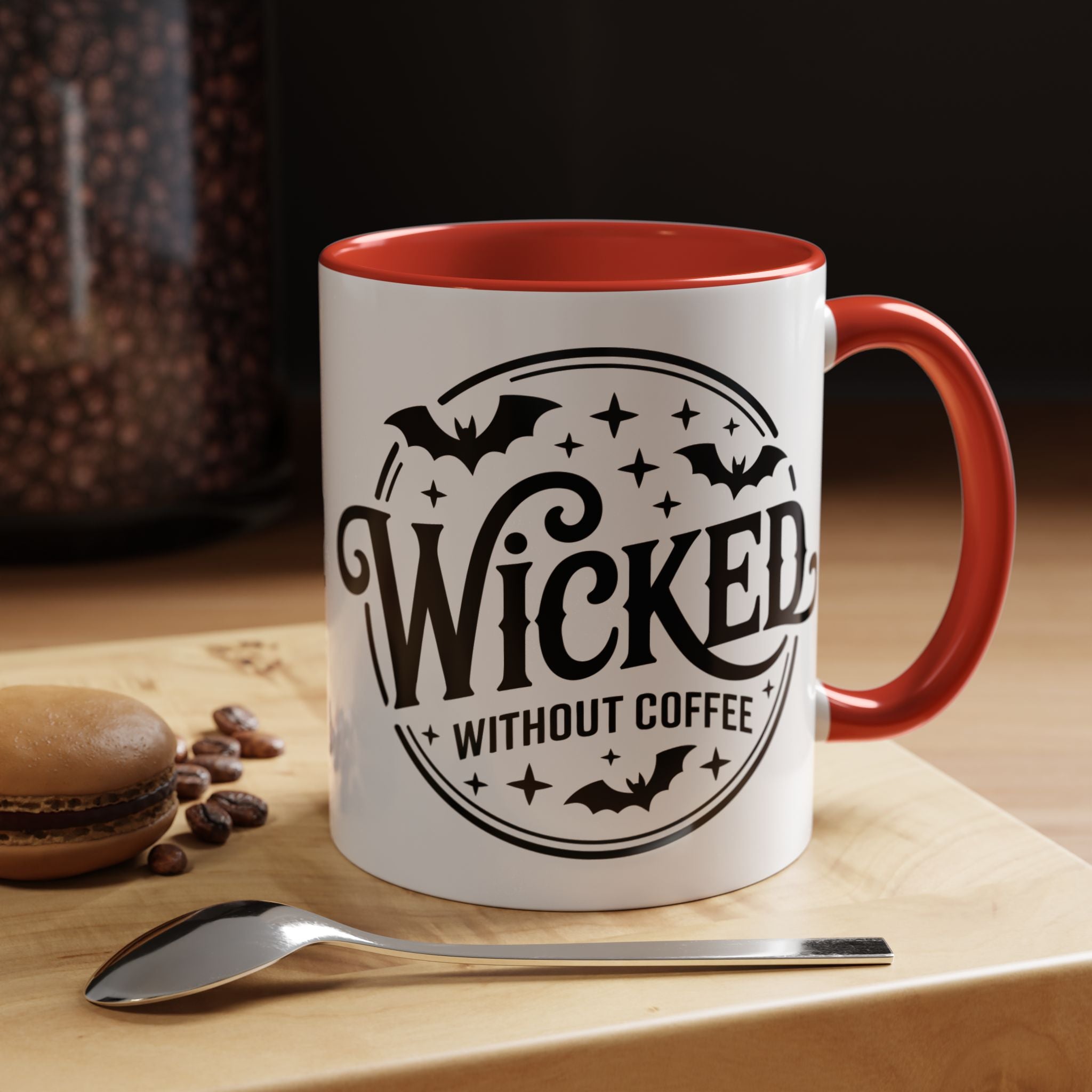 Wicked Without Coffee Accent Mug – Halloween Coffee Mug | 11oz & 15oz