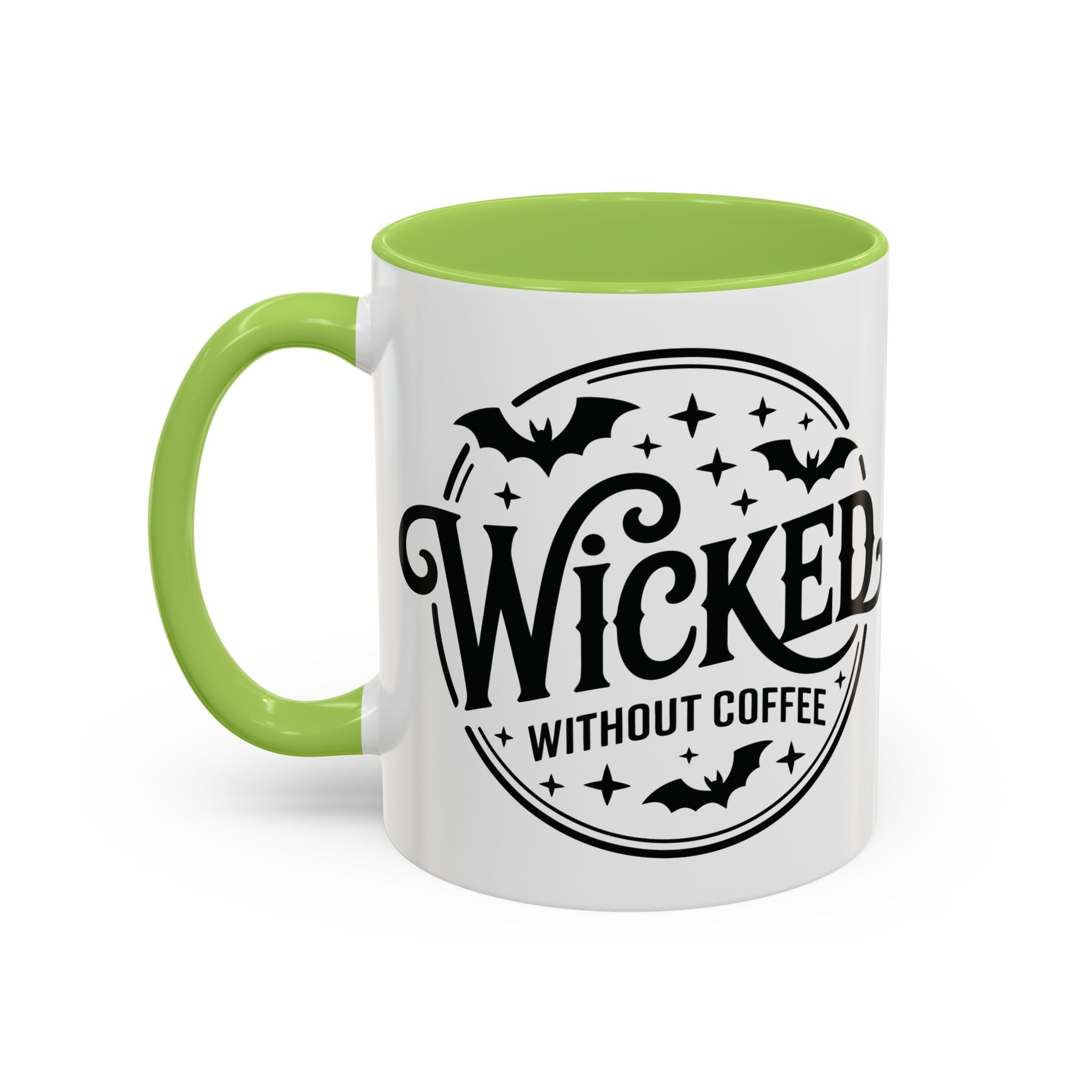 Wicked Without Coffee Accent Mug – Halloween Coffee Mug | 11oz & 15oz
