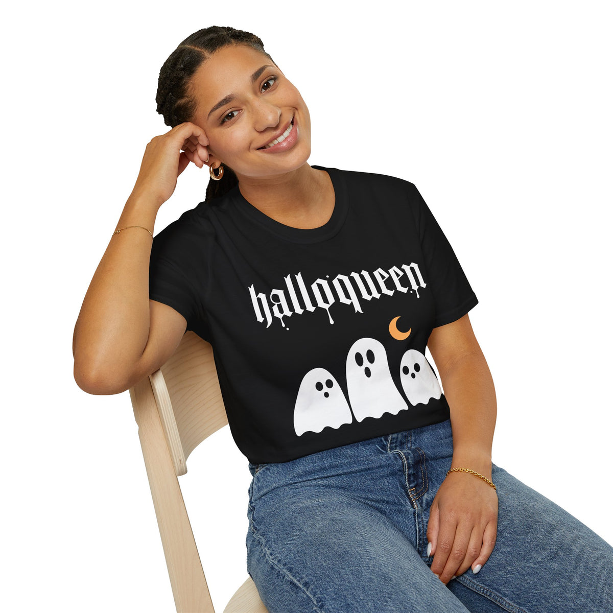 HalloQueen Ghost Halloween T-Shirt