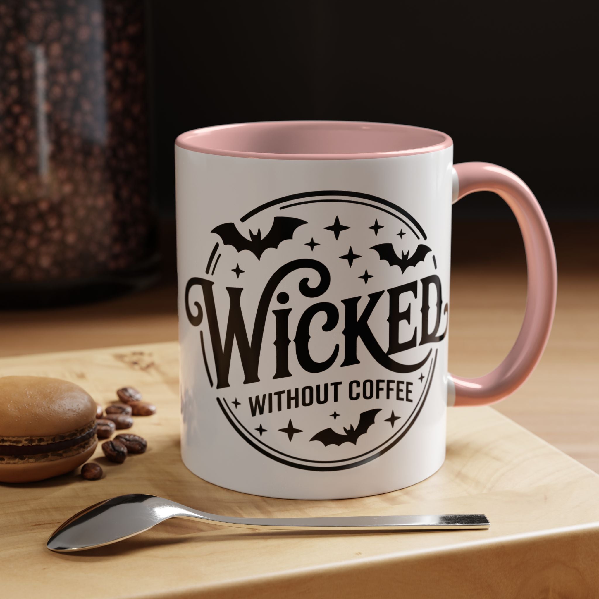 Wicked Without Coffee Accent Mug – Halloween Coffee Mug | 11oz & 15oz