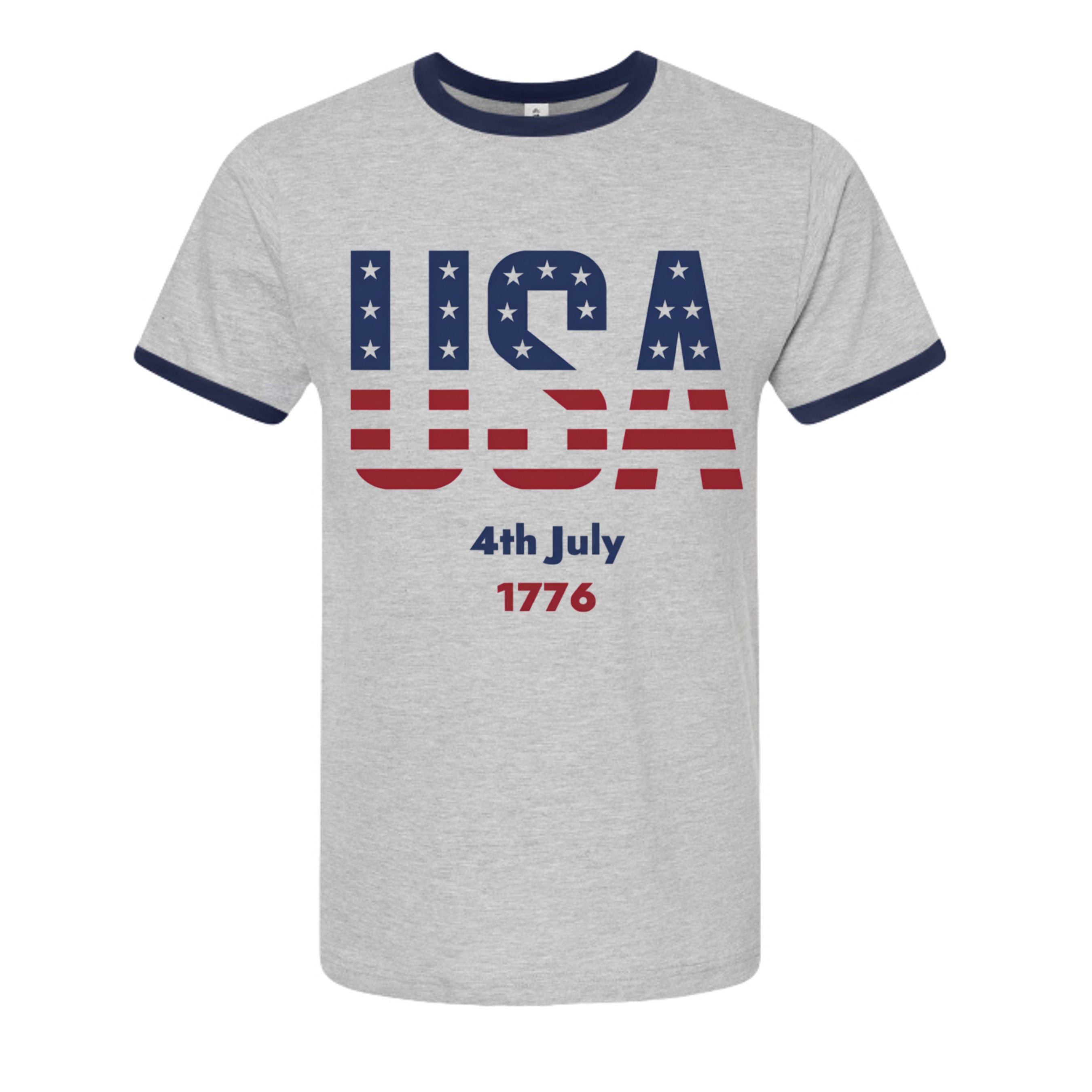 Heather Grey/ Navy - 246 - FRONT